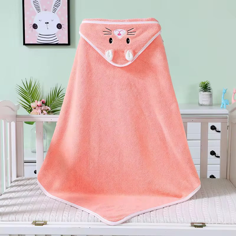 Cape de bain pour bébé à capuche - Douceur et beauté