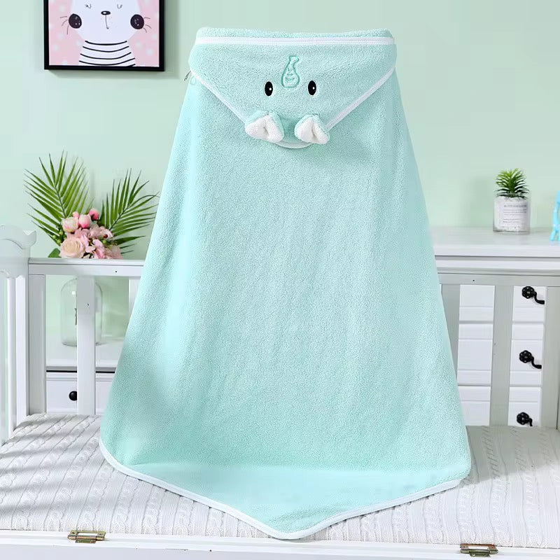 Cape de bain pour bébé à capuche - Douceur et beauté