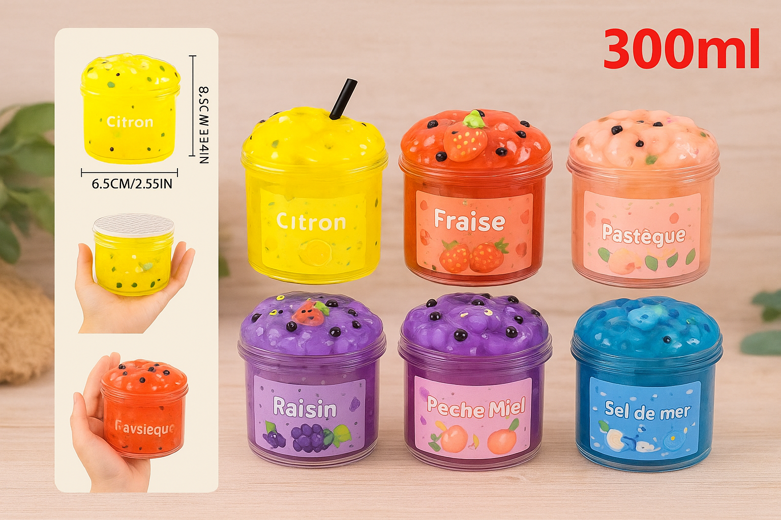 Slime Jelly Boba – Grande Capacité 70 / 300 ml