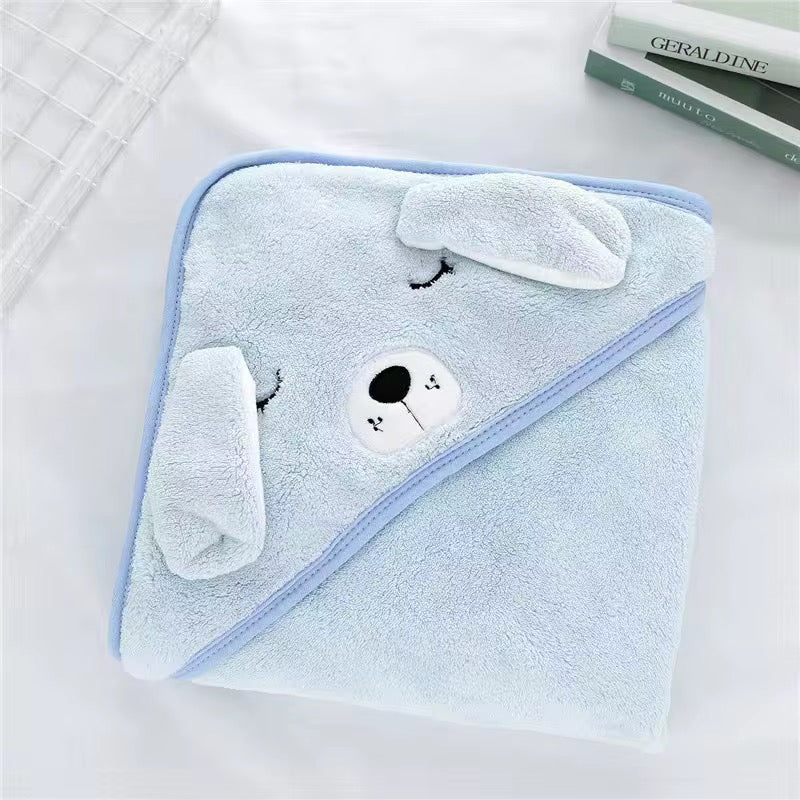 Cape de bain pour bébé à capuche - Douceur et beauté