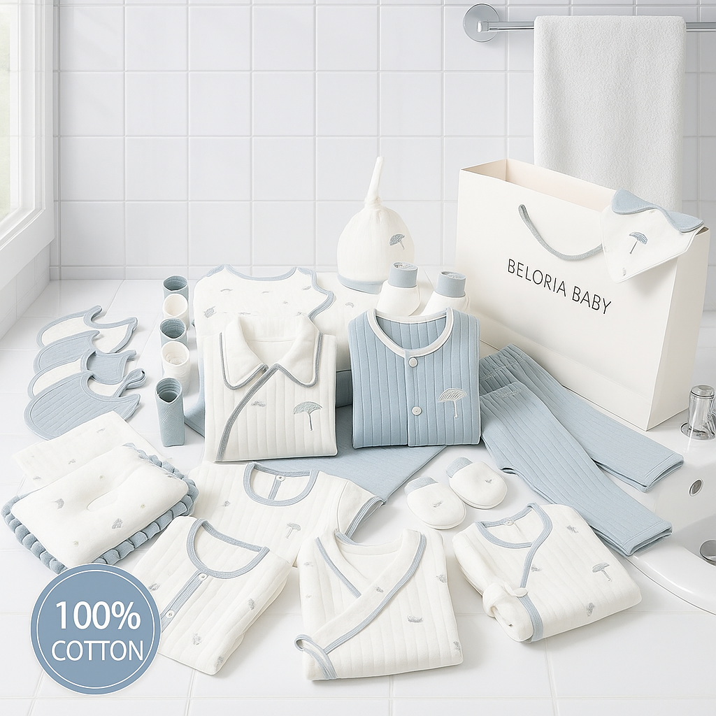 Coffret pour nouveau-né - composé de 28 pièces